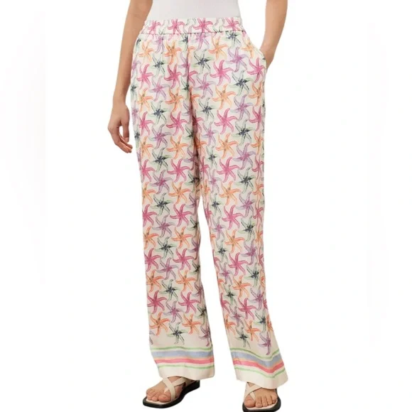 Scotch & Soda - Gia Starfish Printed Trousers Size 32 & Size 30 US Medium - Picture 2 of 10